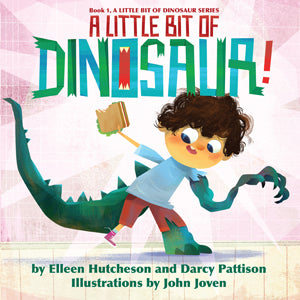 A Little Bit of Dinosaur series by Darcy Pattison and Elleen Hutcheson, ages 5-10. STEM books with humor