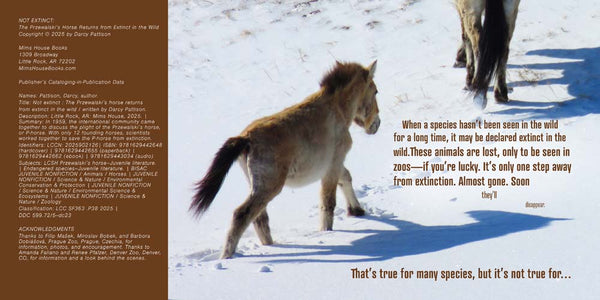NOT Extinct: The Prezewalski's Horse Returns from Extinct in the Wild