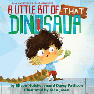 A Little Bit of Dinosaur series by Darcy Pattison and Elleen Hutcheson, ages 5-10. STEM books with humor