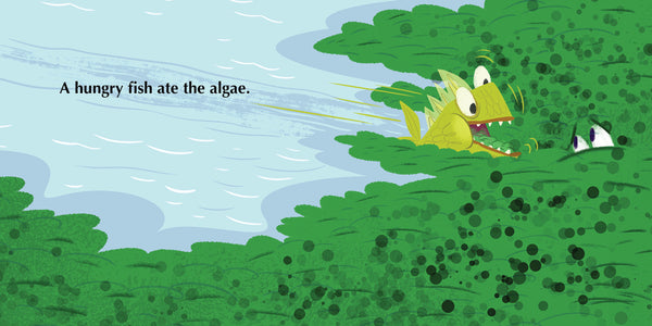 Page of A Little Bit of Dinosaur series, Book 2,  by Darcy Pattison and Elleen Hutcheson, dinosaur book for ages 6-8 year olds. STEM for kids books with humor.