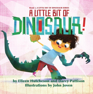 A Little Bit of Dinosaur series, Book 1, by Darcy Pattison and Elleen Hutcheson, ages 5-10. STEM books with humor