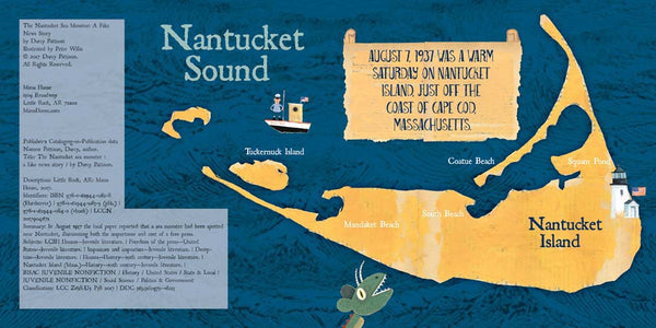 Nantucket Sea Monster, by Darcy Pattison, nonfiction book about fake news and free press, ages 7-12.