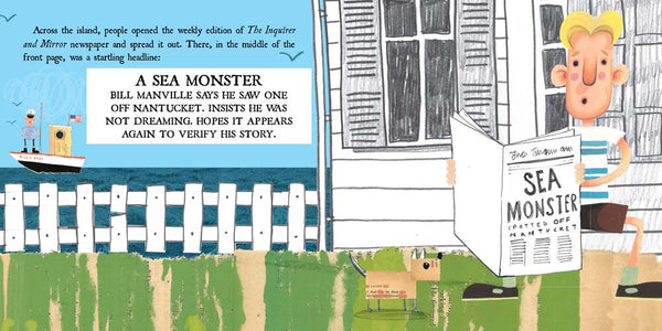 Nantucket Sea Monster, by Darcy Pattison, nonfiction book about fake news and free press, ages 7-12.