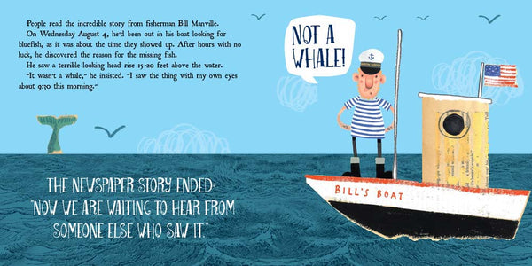 Nantucket Sea Monster, by Darcy Pattison, nonfiction book about fake news and free press, ages 7-12.