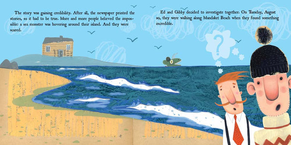 Nantucket Sea Monster, by Darcy Pattison, nonfiction book about fake news and free press, ages 7-12.