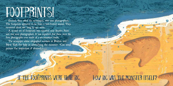 Nantucket Sea Monster, by Darcy Pattison, nonfiction book about fake news and free press, ages 7-12.