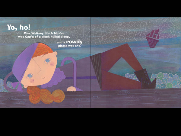 Rowdy, picture book bedtime story by Darcy Pattison, ages 4-8. A pirate captain longs for her father's lullaby.