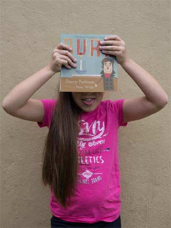 Burn, Moments in Science series, nonfiction STEM picture books for ages 7-12, by Darcy Pattison. Science of burning a candle.