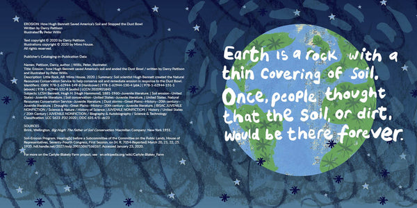 Erosion, Moments in Science series, nonfiction STEM picture books by Darcy Pattison. Story of the Dust Bowl. Ages 7-12.