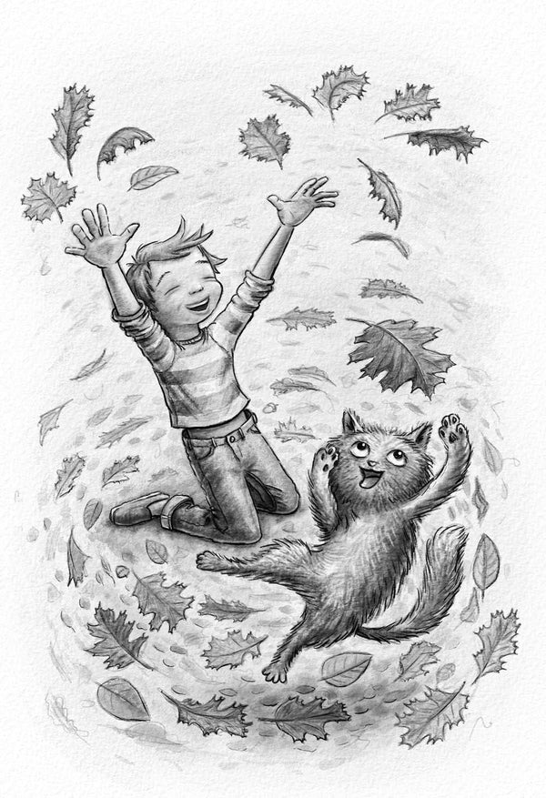 Got Me a Cat short chapter book. Perfect read aloud for Halloween. Learn sign language. For 5-10 year old kids