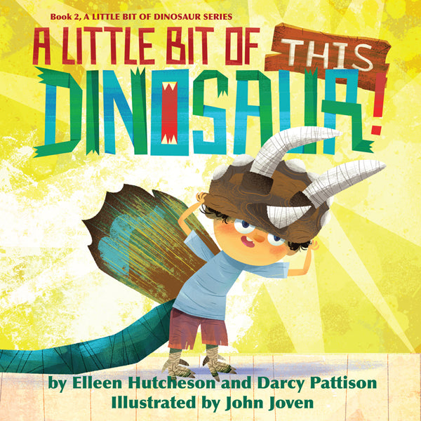 A Little Bit of Dinosaur series, Book 2, by Darcy Pattison and Elleen Hutcheson, ages 5-10. STEM books with humor