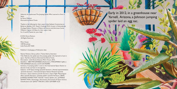 Nefertiti, Another Extraordinary Animal, nonfiction STEM picture books by Darcy Pattison, ages 7-12. Spider in space.