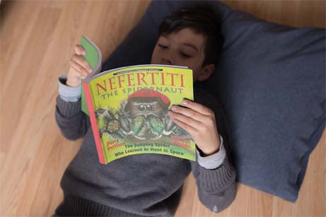 Nefertiti, Another Extraordinary Animal, nonfiction STEM picture books by Darcy Pattison, ages 7-12. Spider in space.