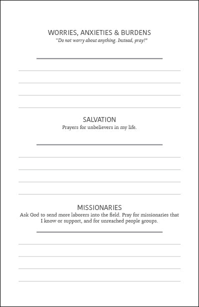 Peace That Exceeds: Monthly Prayer Prompts