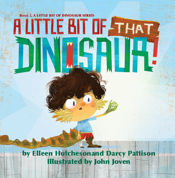 A Little Bit of Dinosaur series, Book 3, by Darcy Pattison and Elleen Hutcheson, ages 5-10. STEM books with humor