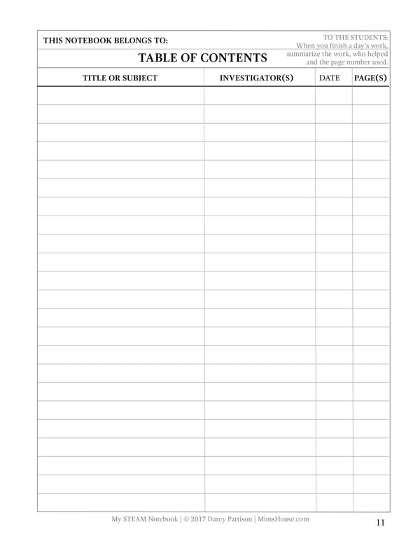 My STEAM Notebook, STEM writing book for kids by Darcy Pattison