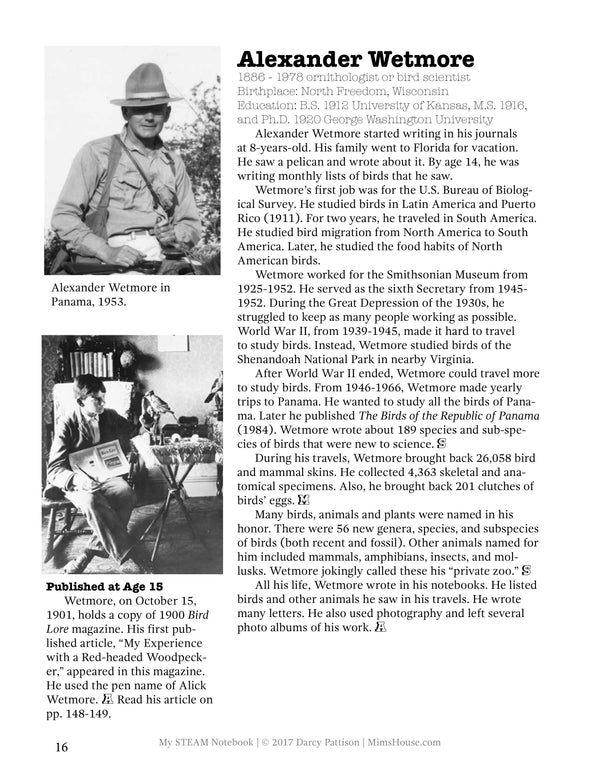 My STEAM Notebook, STEM writing book for kids by Darcy Pattison