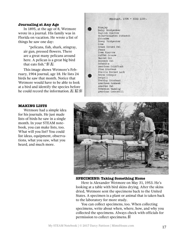 My STEAM Notebook, STEM writing book for kids by Darcy Pattison