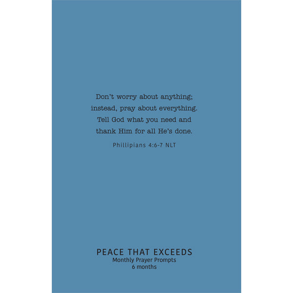 Peace That Exceeds: Monthly Prayer Prompts